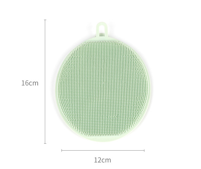 LD-G0065 Utensils kitchen scrub washing silicone dish mat with hole