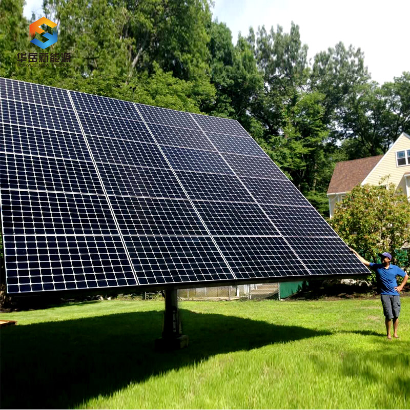 10 кВт HYS-24PV-72-2LD Высокое качество двойной осевой Солнечный трекер структура отслеживания солнца с справедливой ценой солнечного трекера