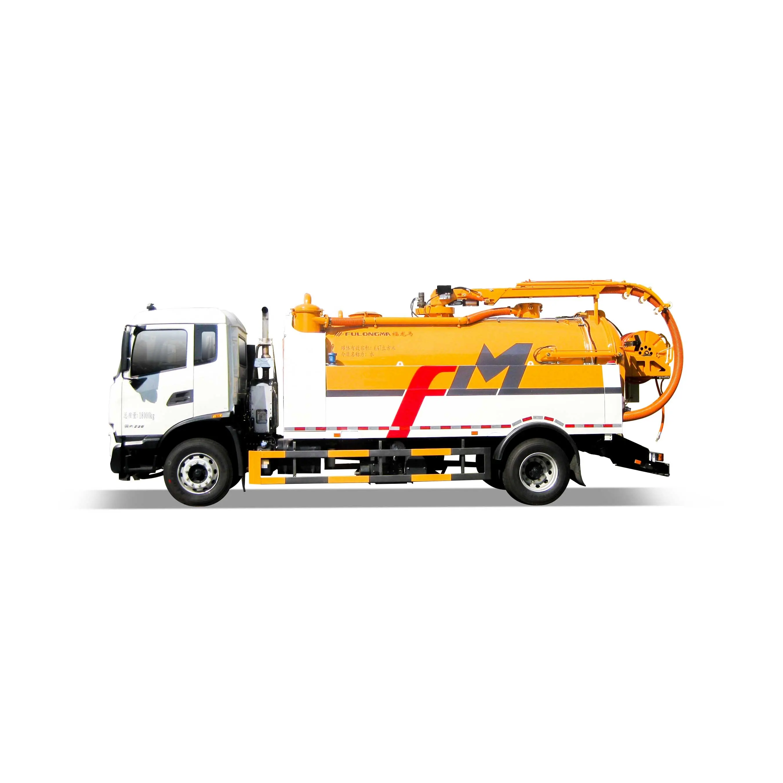 Sewage Truck Dongfeng Chassis 18 Tons High Pressure Large Capacity Sewer Jetting Truck Sewage Cleaning Truck