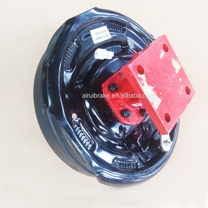 10" Airui High Quality Square Solid Stub Axle Assembly with Electric Brake and Brake Drum with Hand Brake Lever