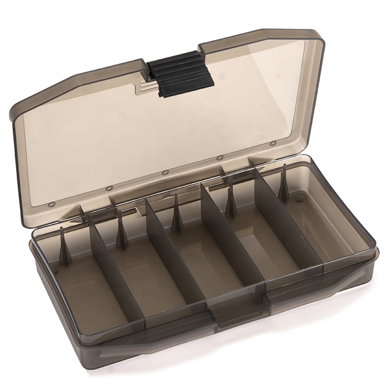 Wholesale Fishing Tackle Box Professional Fishing Case Portable Plastic Black Ocean Beach Customized Logo Lock PCS Tool Color