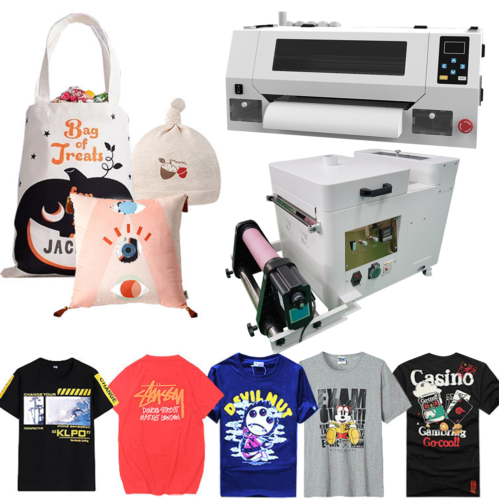 Metal Desktop Multifunction Printer UV A3 30CM DTF single head Printer Custom Inkjet Garment Graphic Printer