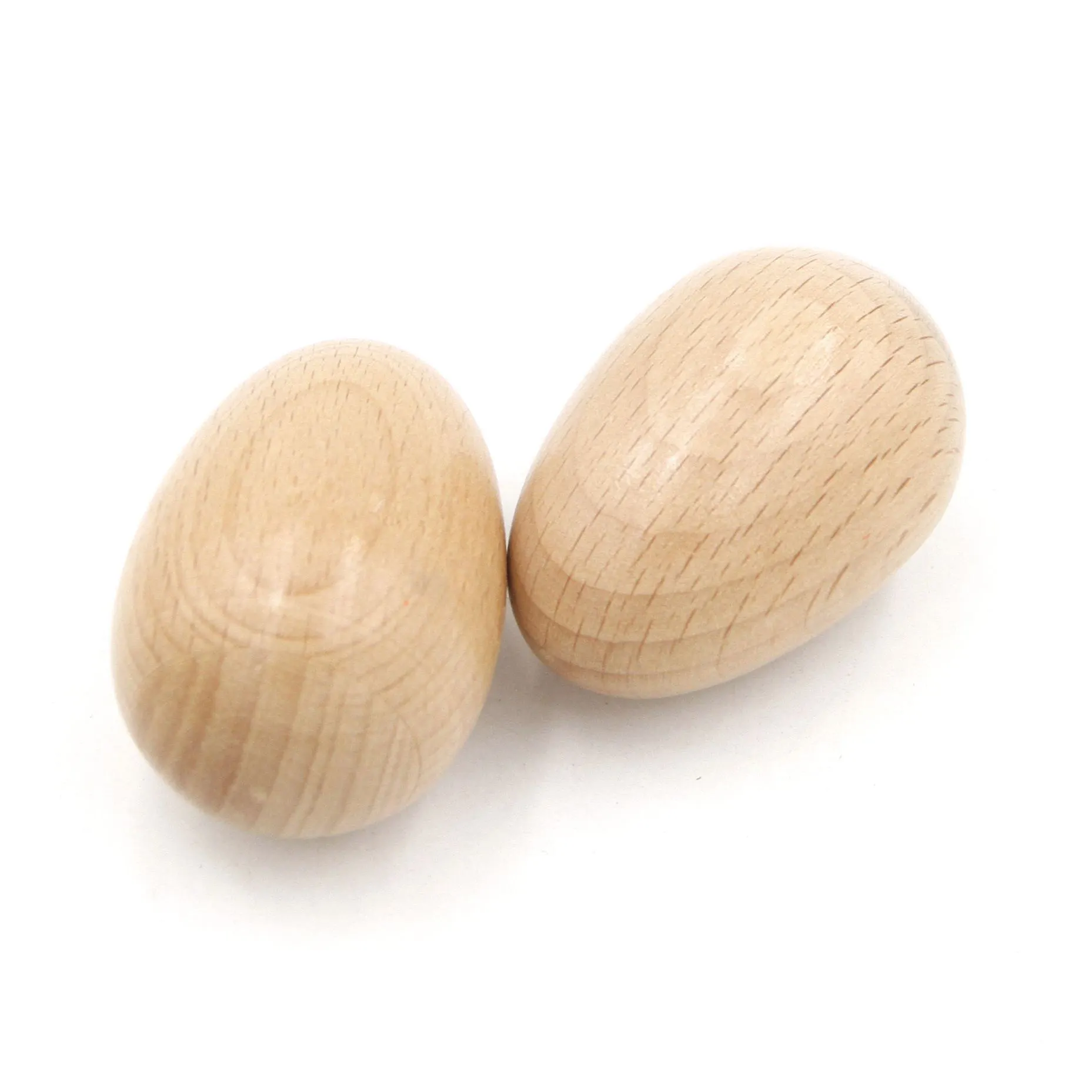 Hot Selling EHN-46  wood natural color egg shaker, Maracas, toy musical instruments , musical toy