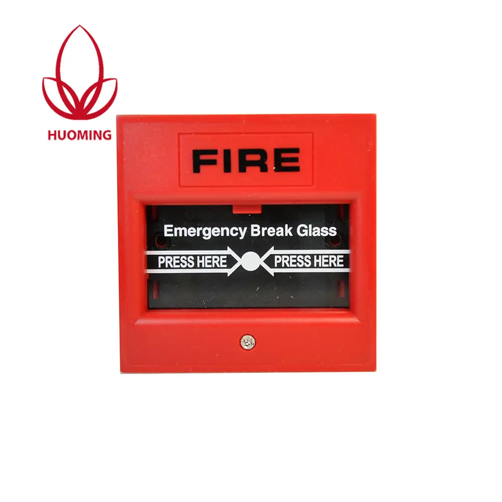 Fire Alarm Break Glass Key Box Conventional Glass-broking Non-resettable Manual Call Point