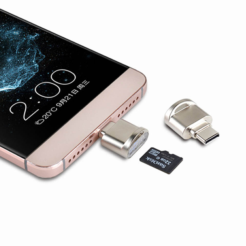TF кардридер Type C OTG адаптер USB C кардридер для Samsung Macbook Huawei