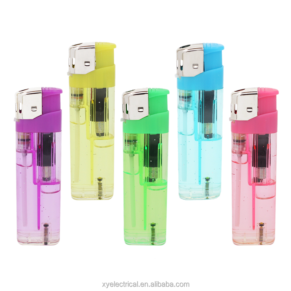 Top quality standard promo plastic gas old electronic lighters smoking accessories