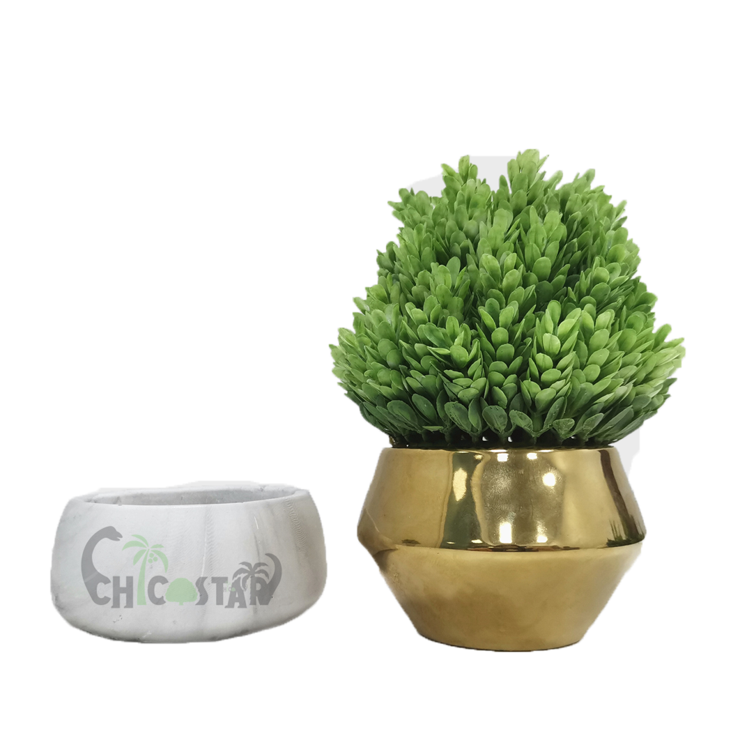 Table Arrangement home decoration faux mini ceramic bonsai potted plants