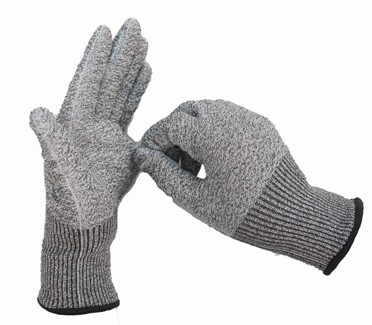 Cheap HPPE Anti-Cut Level 5 Protection Safety Work Cut Resistant with PU Coated Palm gloves