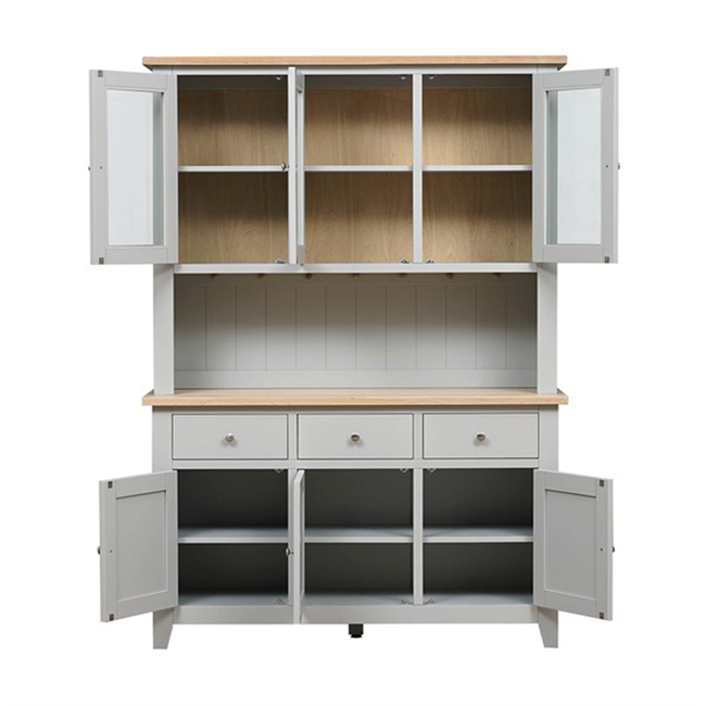 Morden Style British Dressers Kitchen Dining Room Cabinet Solid Wood Sideboard Buffet