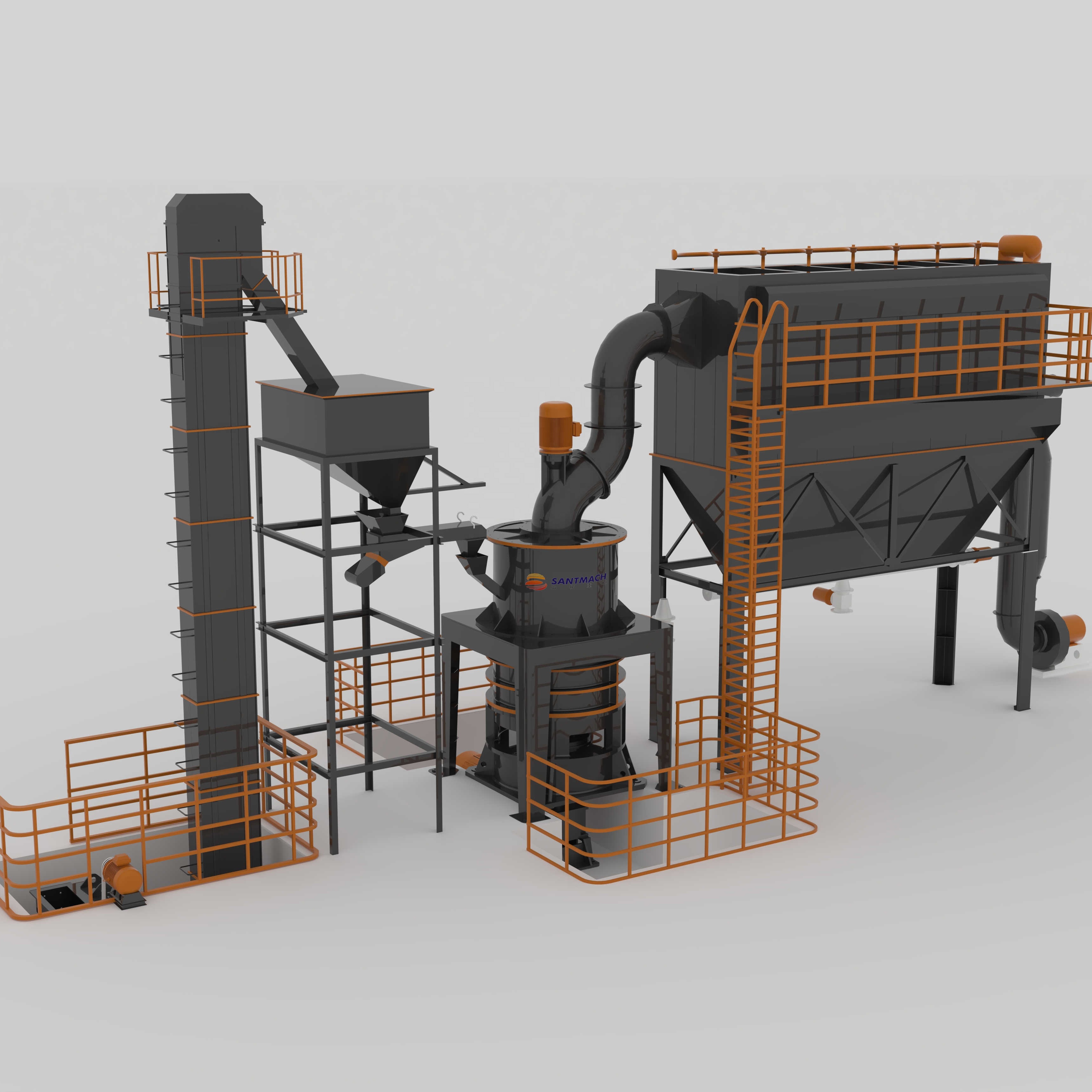 Vermiculite Powder Making Machine Vermiculite Powder Grinder Plant Special Grinding Mill for Vermiculite Fine Powder HGM10036