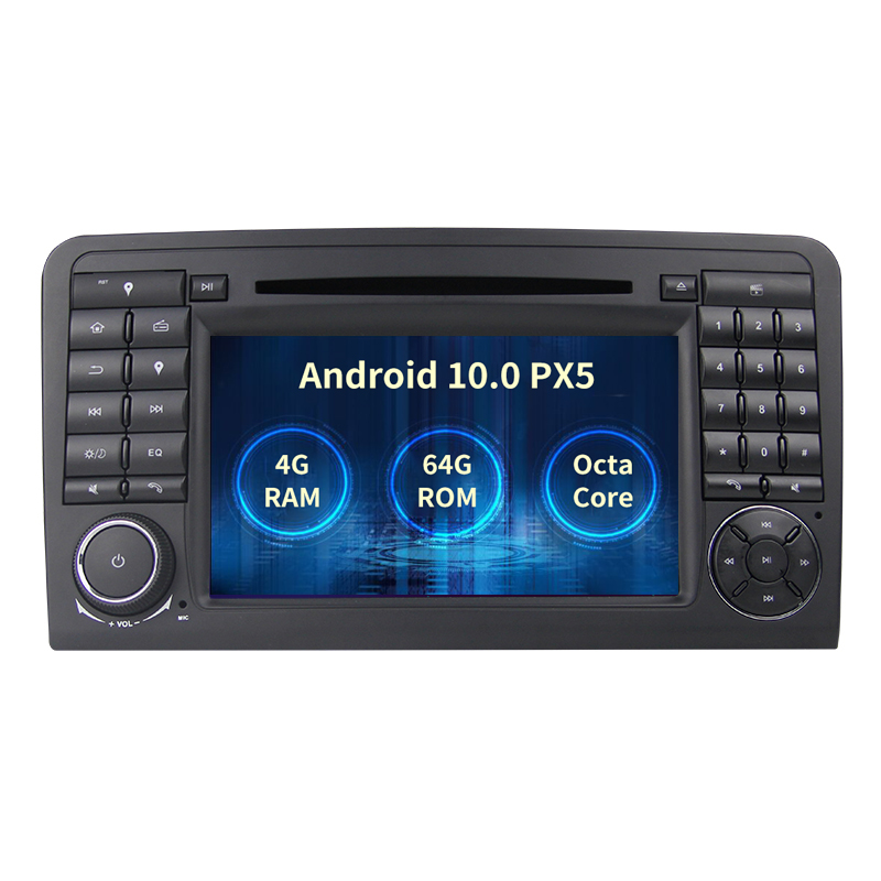 KSAOTU 7" Android 10.0 car multimedia player Octa core DSP TPMS DAB+ 4G for Mercedes Benz ML Class W164 GL X164 ML300