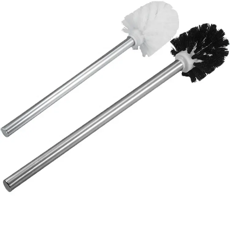 Good Quality White Wc Bathroom Liquid Detergent Packaging Plastic Toilet Brush Head With Novelty Toilet Brush Holders