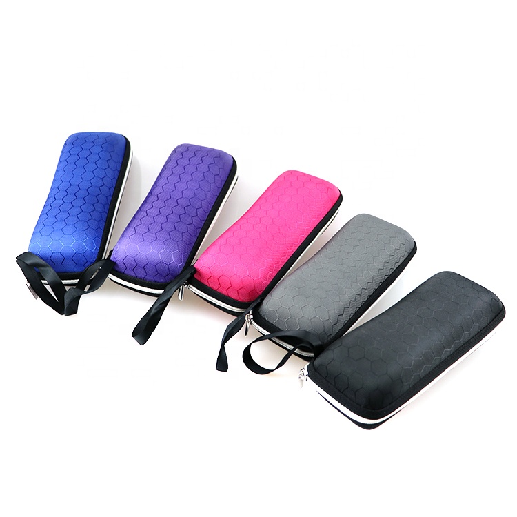 Low cost EVA Muti color sunglasses case big size zipper eyeglasses case sun glasses packaging