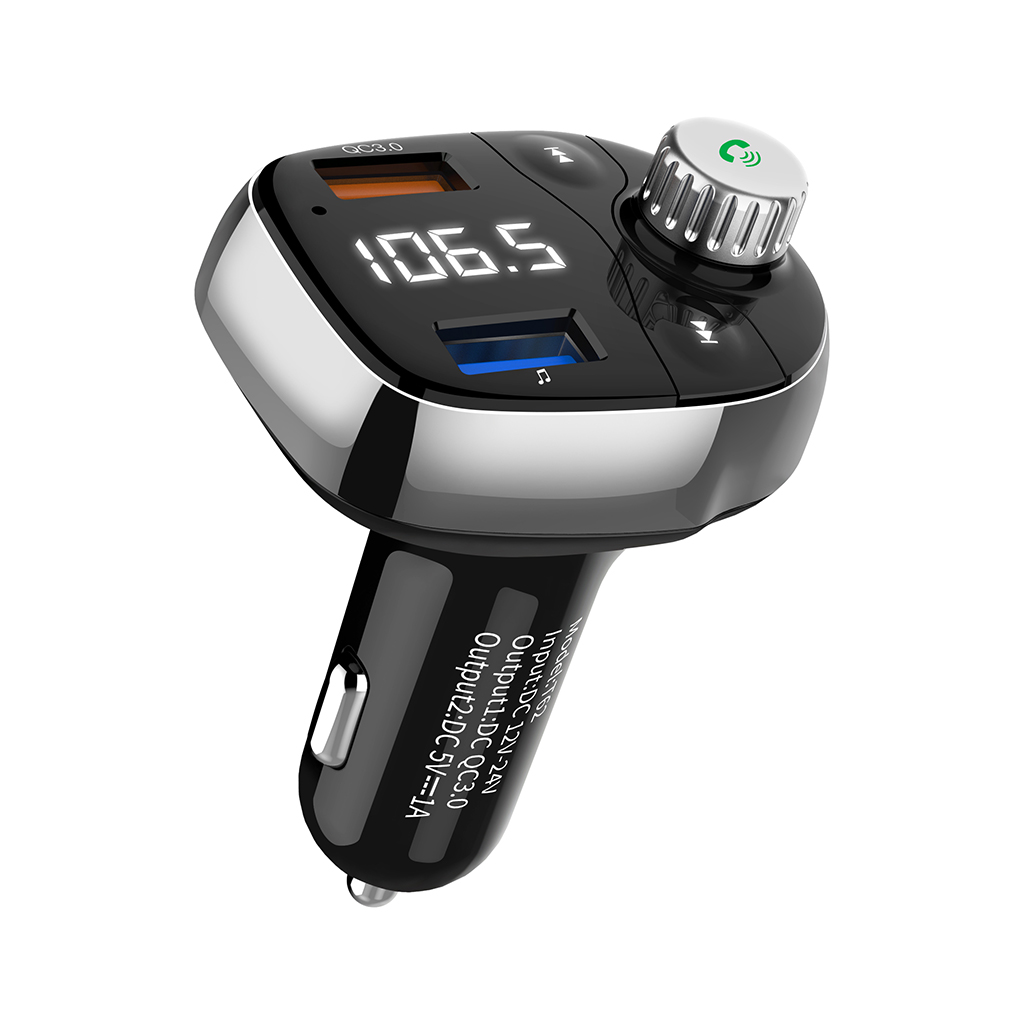 FM Transmitter Handsfree BT 5.0 Car Accessories Music MP3 Player USB QC3.0 Fast Car Charger Radio Wireless Modulator