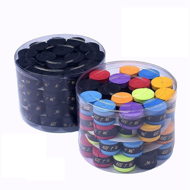 60 PCS Racket Grip Anti Slip Super Absorbent Tennis Overgrip Perforated Badminton Overgrip