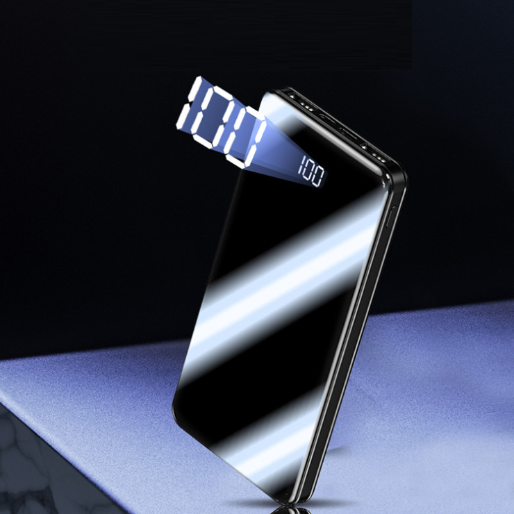 Двойной USB-порт кредитная карта usb c Мини-Пауэр банк 10000 мАч портативное зарядное устройство для мобильного телефона