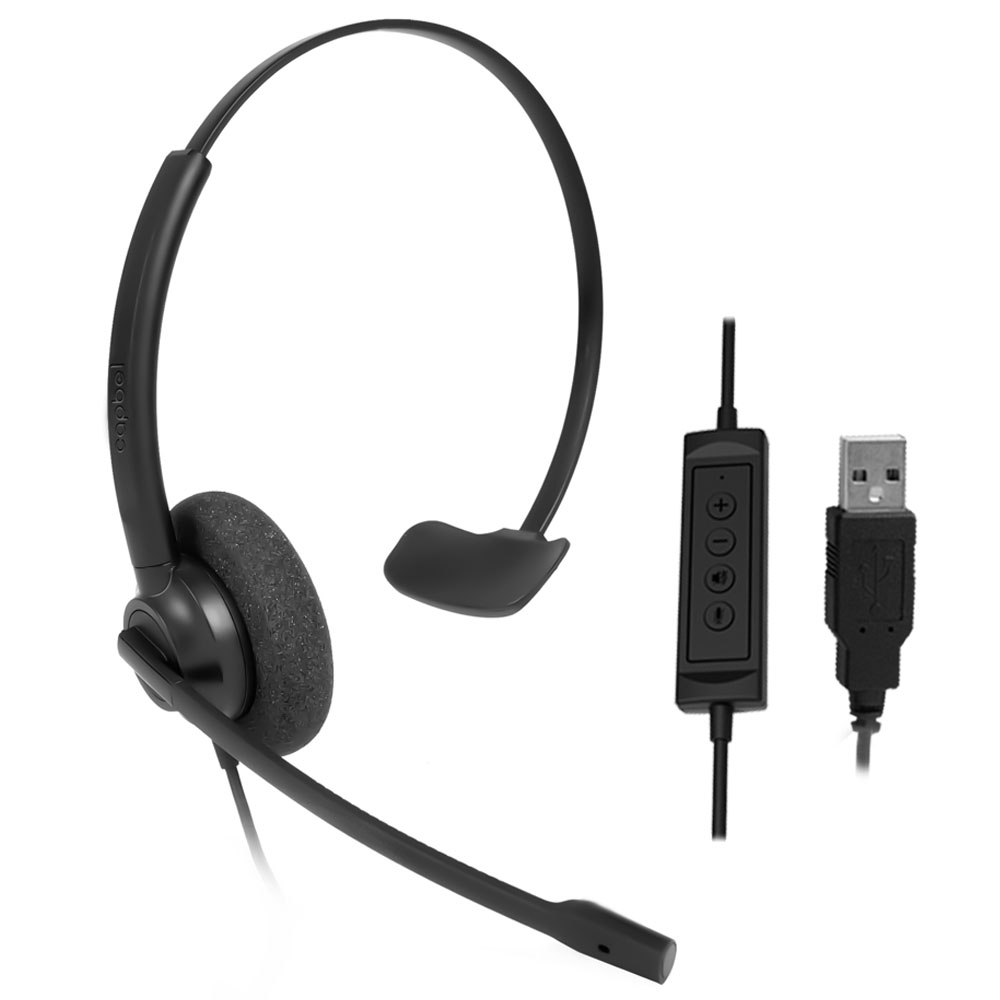 OEM проводная USB-гарнитура для звонков, микрофон с шумоподавлением, голосовое управление и кнопка отключения звука от производителя