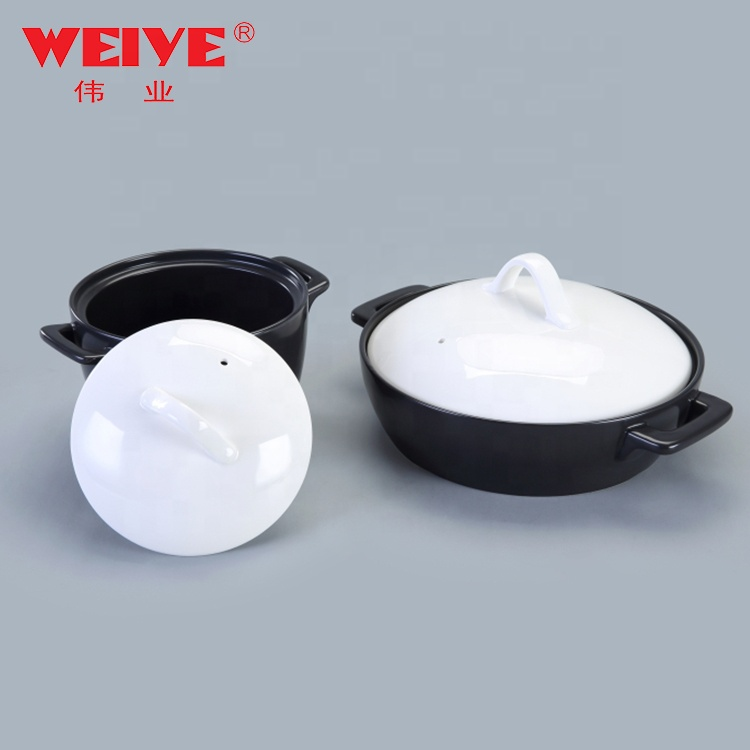 WEIYE оптовая торговля прочный фарфоровый суп горшок с крышкой керамическая посуда tureen для кухни