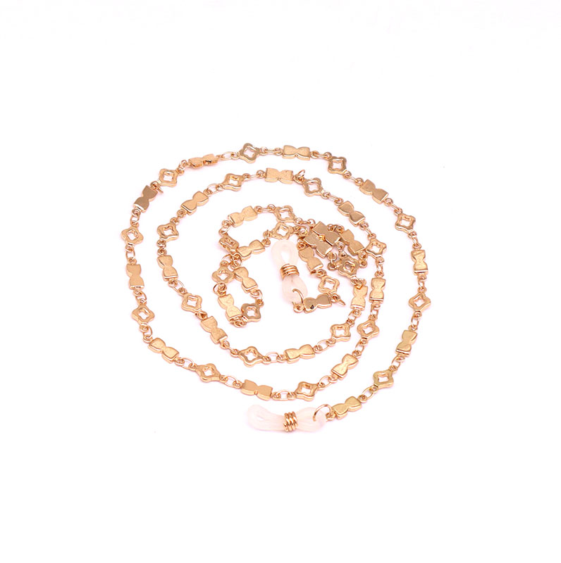 fashion gold bowknot and hollow diamond hand-made Face Masking Holder Accessories eyeglass chain