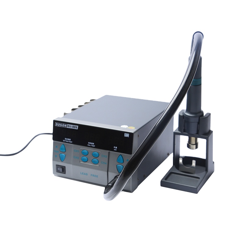 Паяльная станция SUGON 8610DX, 220 В/110 В, 1000 Вт, с ЖК-дисплеем