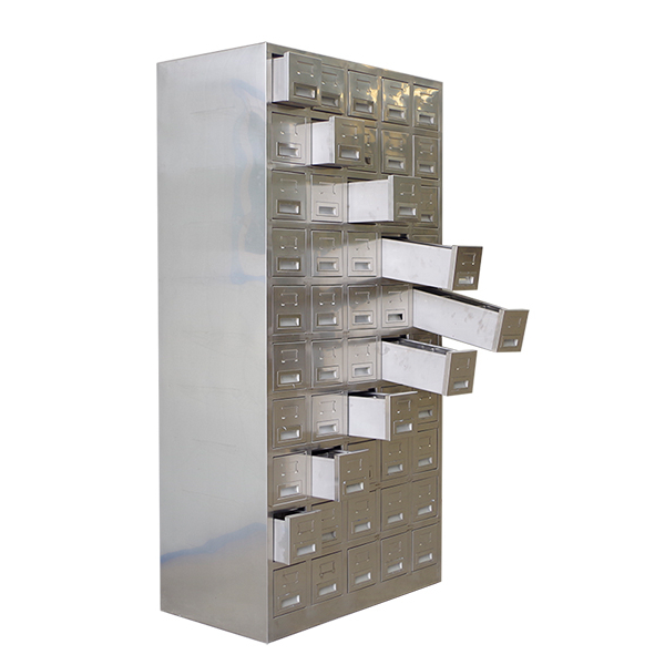 Hospital Use Hot Sale Steel Medicine Pharmacy 57 Drawers Cabinet