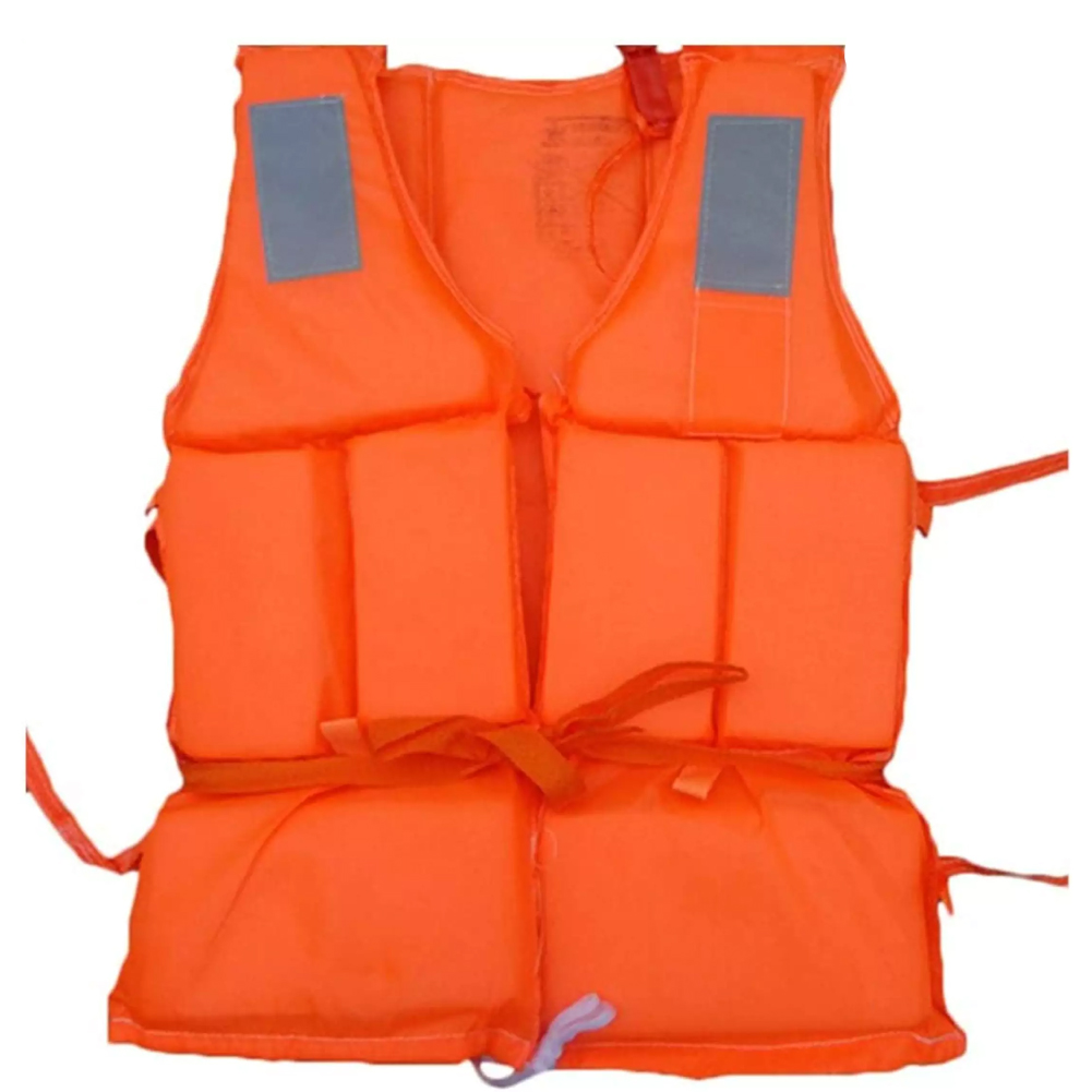 Universal Outdoor Swimming Boating Skiing Driving Vest Survival Suit Nylon Life Jacket for Adult Children with Whistle