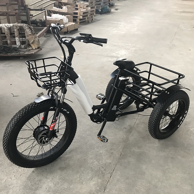 48V 13Ah литиевая батарея E Trike 750 Вт электрических трехколесных велосипедов Жира Шины трехколесный велосипед 3-х колёсный электровелосипед