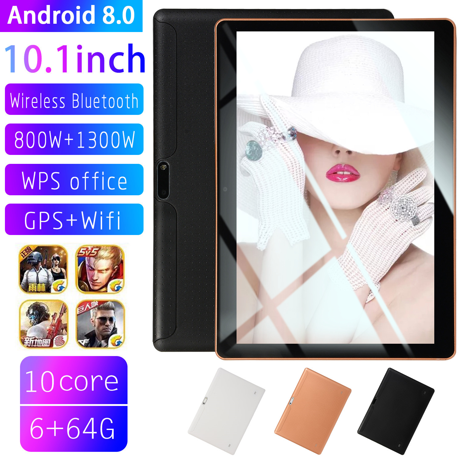 2021 новый 10,1 inch осыпи планшет 2G3G4G5GWIFI 6 ГБ + 64 ГБ 2560*1600 4000 мАч аккумулятор планшета