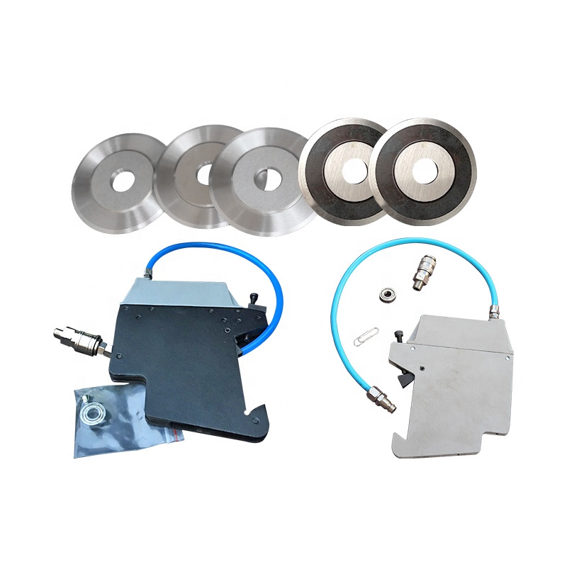 Professional custom-made bearing blades for cutting tape on pneumatic tool rest