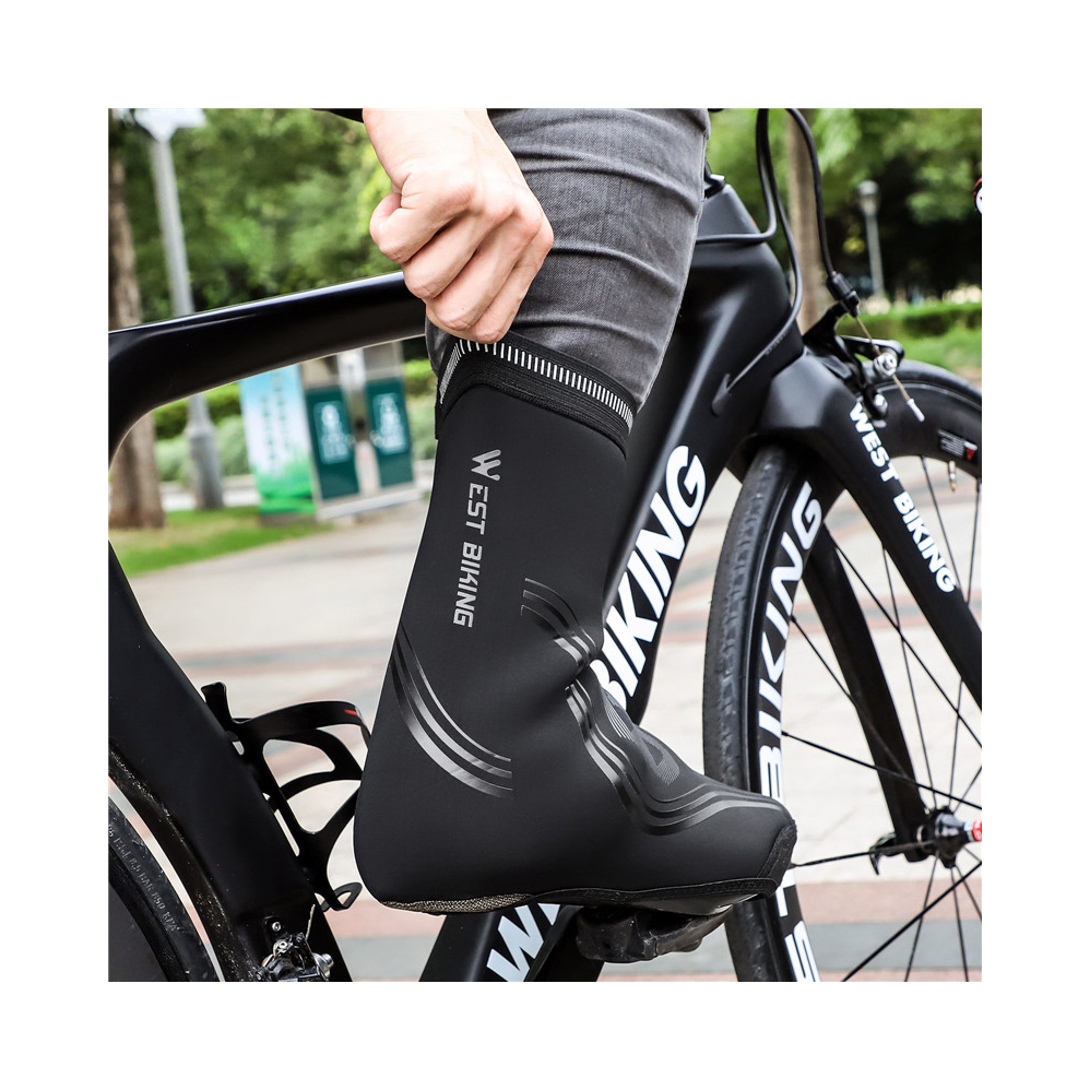 Neoprene Waterproof Men Women Winter Thermal Warm Full Mountain Bike Booties Cycling Bicycle Shoes Cover with Reflective Design