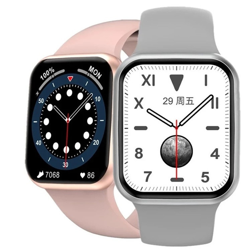 2021 Новый DT100 SmartWatch 1,75 дюймов кодировщик вращающийся с разделенным экраном телефонный звонок Пароль безопасности спортивные сердечного ритма Смарт часы ip68