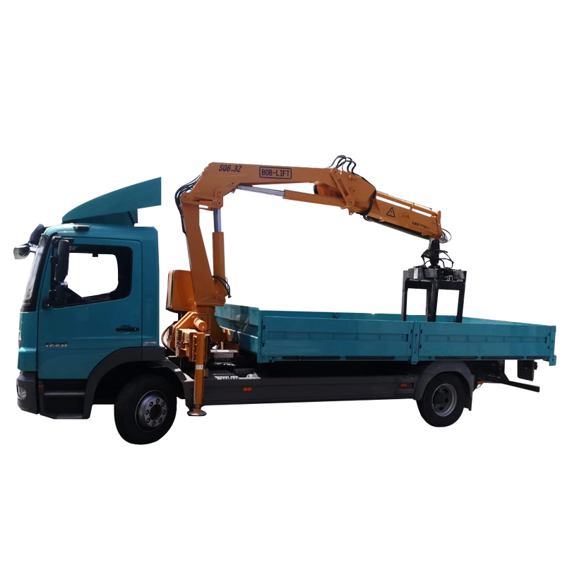 Mini hydraulic crane 6.3 ton knuckle boom truck crane with CE