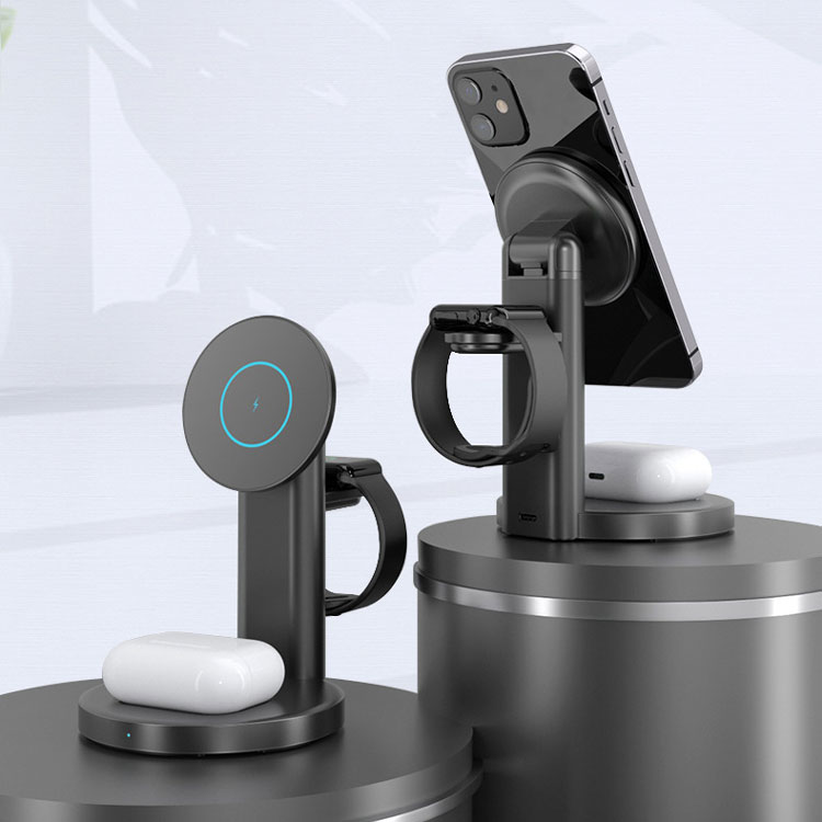 Best Price 3 In 1 Charging Station Qi Magnetic QI Fast Wireless Magnetic Charger