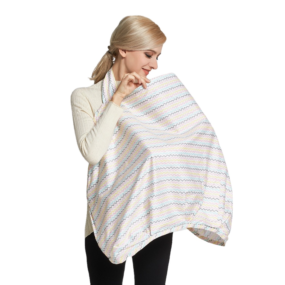 Color stripe printing cotton baby breastfeeding cover scarf nursing cover amazon