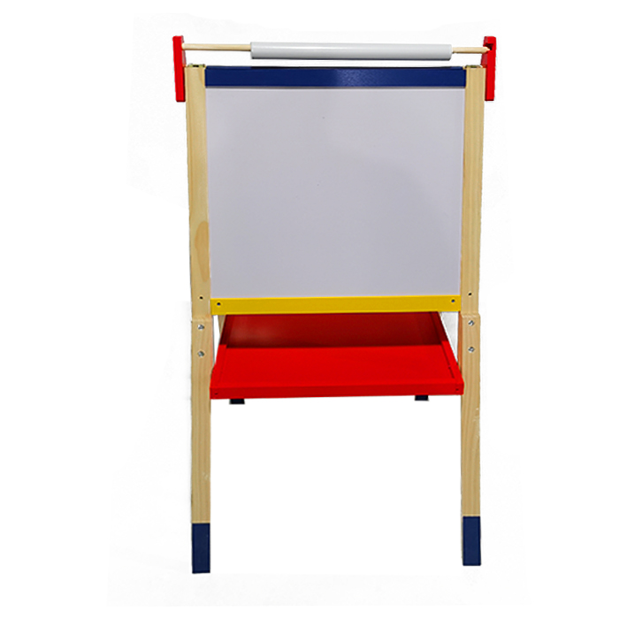 OEM wooden kids blackboard easel with black and white magnetic board