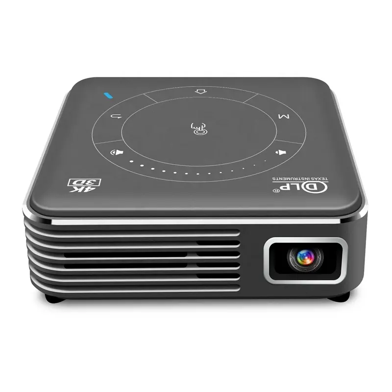 2020 Popular Portable 3D Mobile Phone DLP Projector 3D Bluetooth WIFI 4K Mini Projector for Home/Office