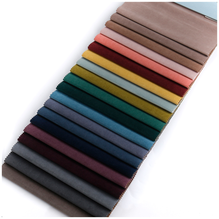velvet upholstery fabric for sofas 100% polyester material