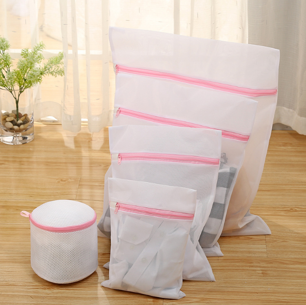 Custom Laundry Plastic Mesh Bag With Logo Wholesale Laundry Bag Eco Friendly Laundry Washing Bag