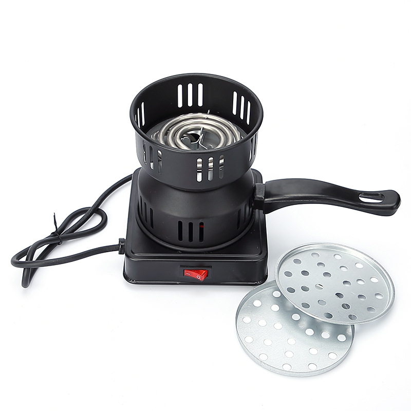 DD049 Wholesale Arab Cube Coconut Carbon Oven Shisha Point Charcoal Furnace Portable Heating Charcoal Stove