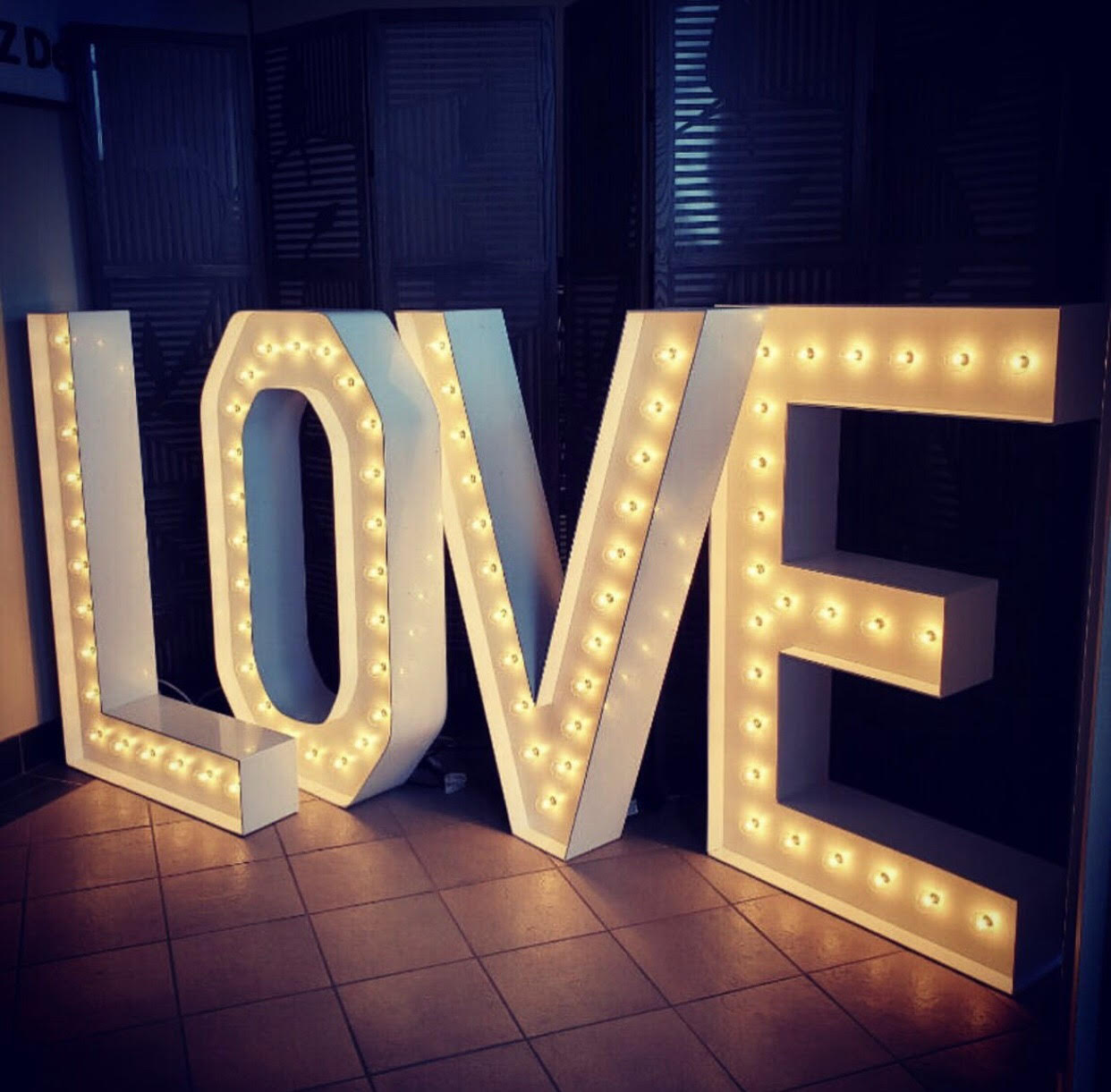 Wedding Beautiful Large Decoration Customized Light Marquee Love Letters Alphabet 3d Love Marquee