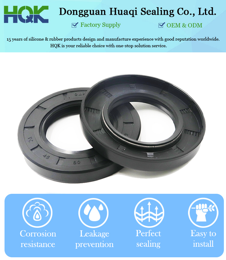 Double Lip High Pressure Spring Shaft Motorcycle Power Steering Crankshaft Hydraulic Tractor Nbr Rubber TC Skeleton Oil Seal