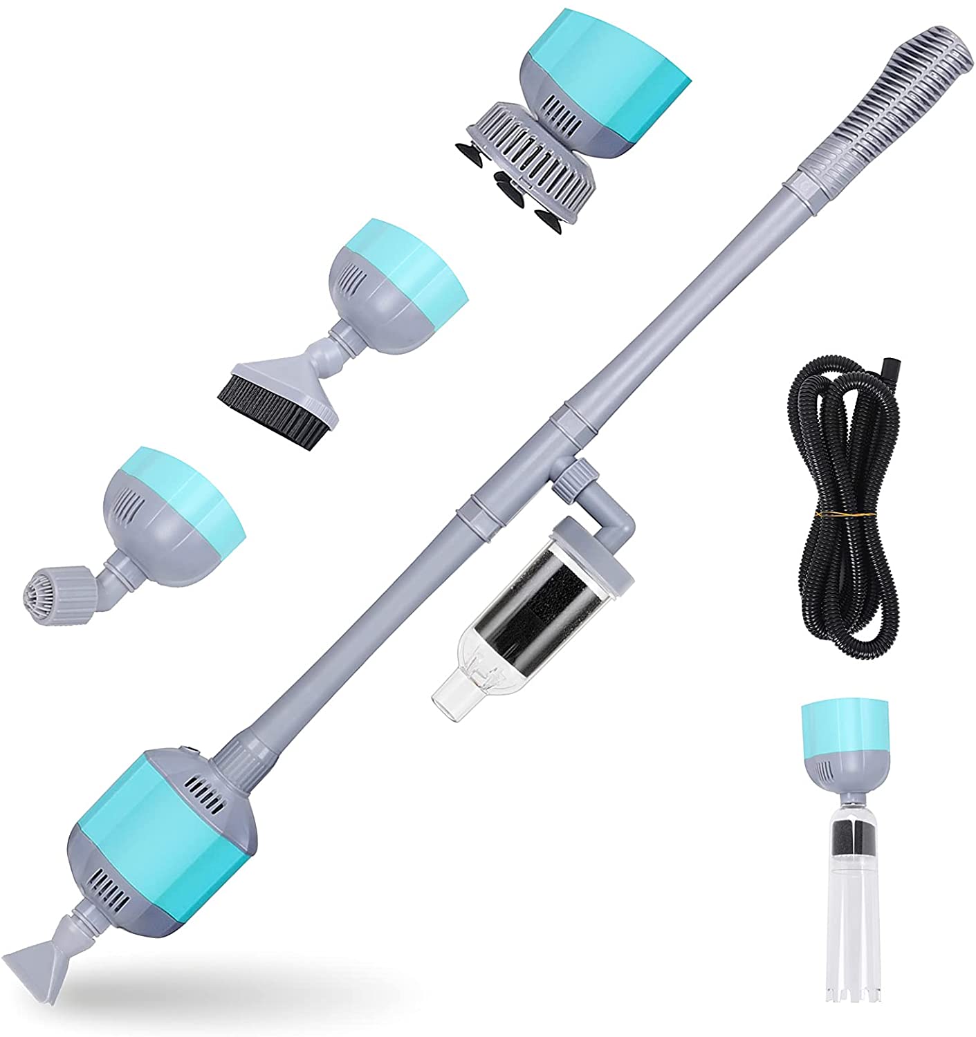 Aquarium Cleaner Electric Filter 5 in 1 Automatic Fish Tank Cleaning Tool Set Vacuum Water Changer