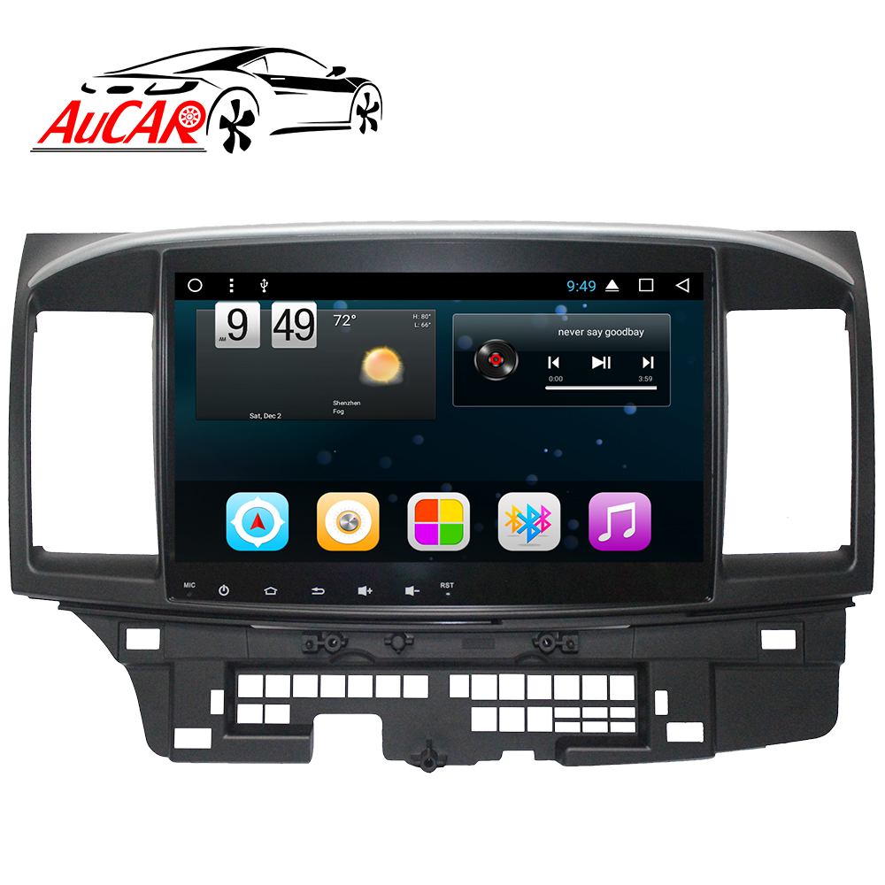 Автомагнитола AuCAR для Mitsubishi Lancer 10,1-10,0 с сенсорным экраном 2007 дюйма, GPS-навигацией, Android 2017