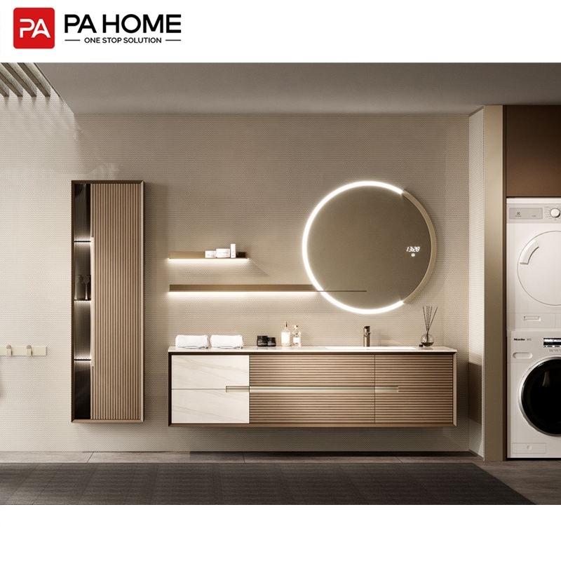 PA european mirrored smart home bathroom cabinets with sink bathroom sink vanity