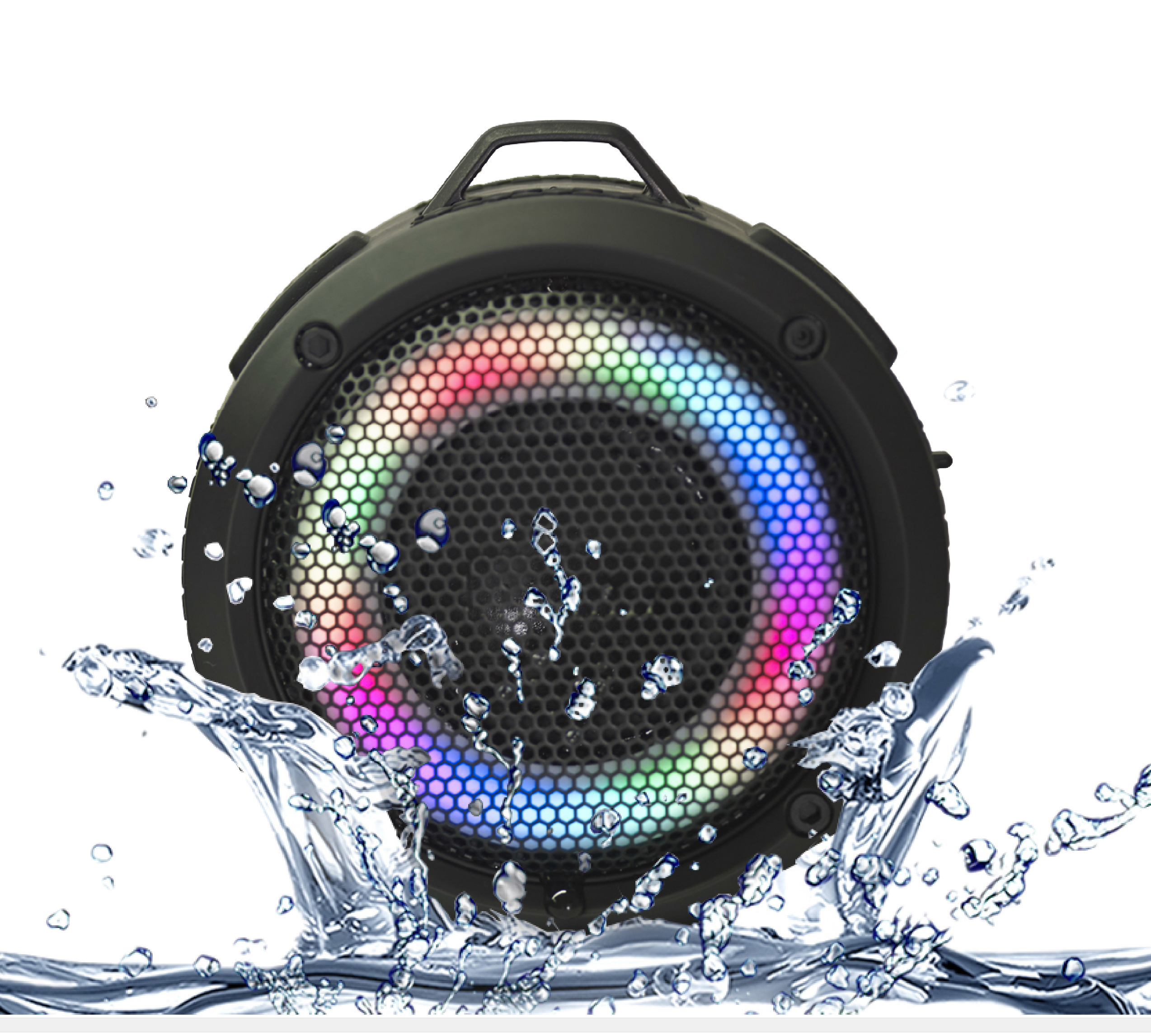 RGB светодиодная подсветка, круглые колонки, звуковое оборудование, усилители, водонепроницаемые мини bluetooth аксессуары, сабвуфер, уличный портативный беспроводной