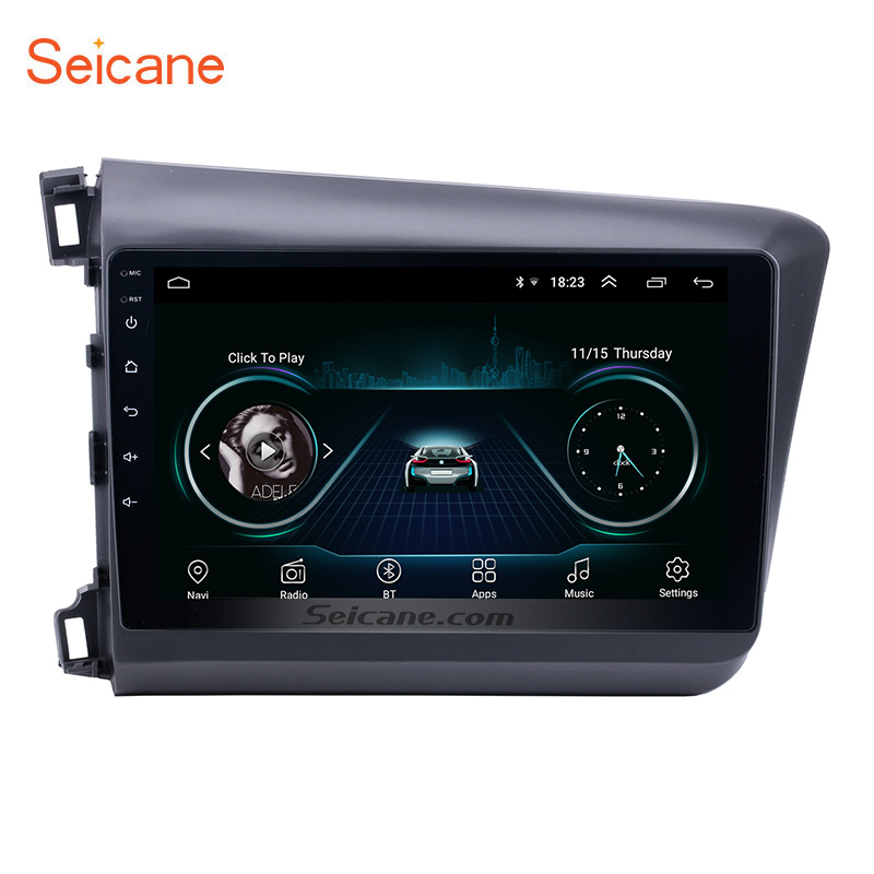 Магнитола для Honda Civic 10,1, 9,1 дюйма, Android 2012, поддержка 3G, Wi-Fi, Mirror Link