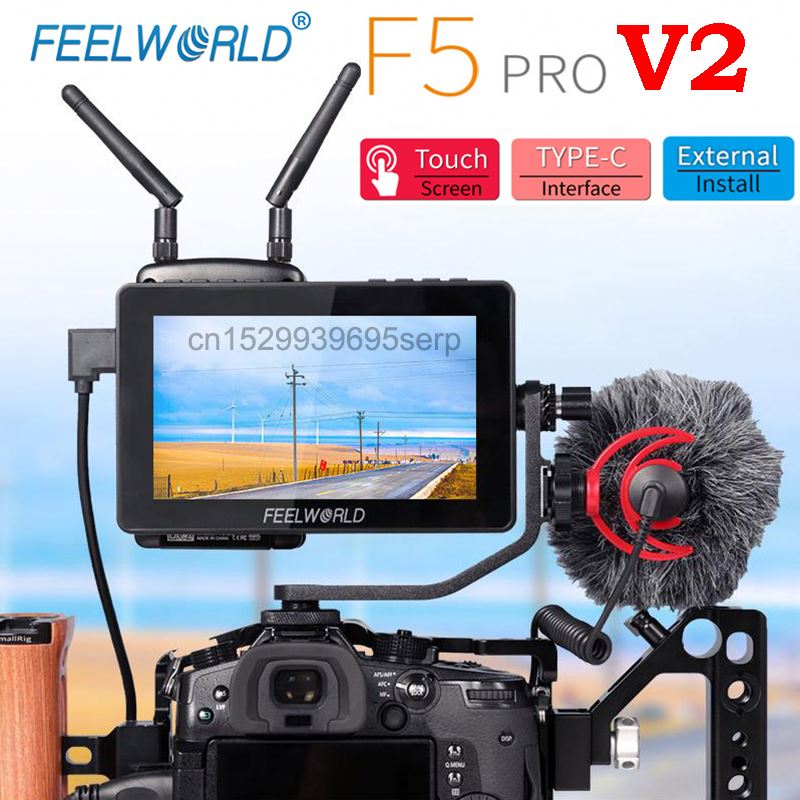 Монитор Magic Vision FEELWORLD F5 Pro V2 монитор 5,5 дюймов сенсорный экран DSLR камера поле 3D LUT 4K HD-MI можно установить беспроводной