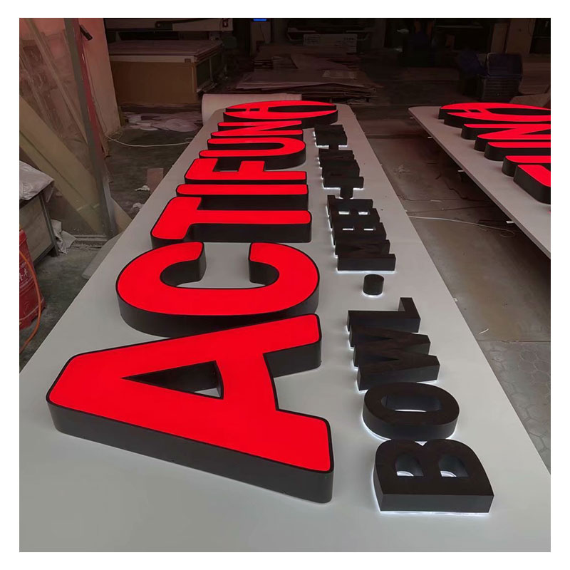 Signs led custom logo giant lighted hotel letters