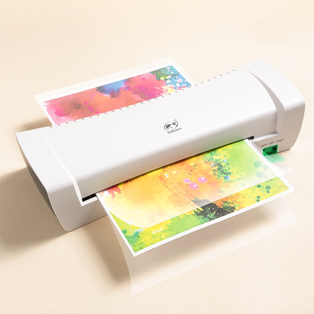 Myoung SL200 A4 Photo PVC Card plastic Laminating Machine Hot and Cold Sealing Machine pouch laminator for office
