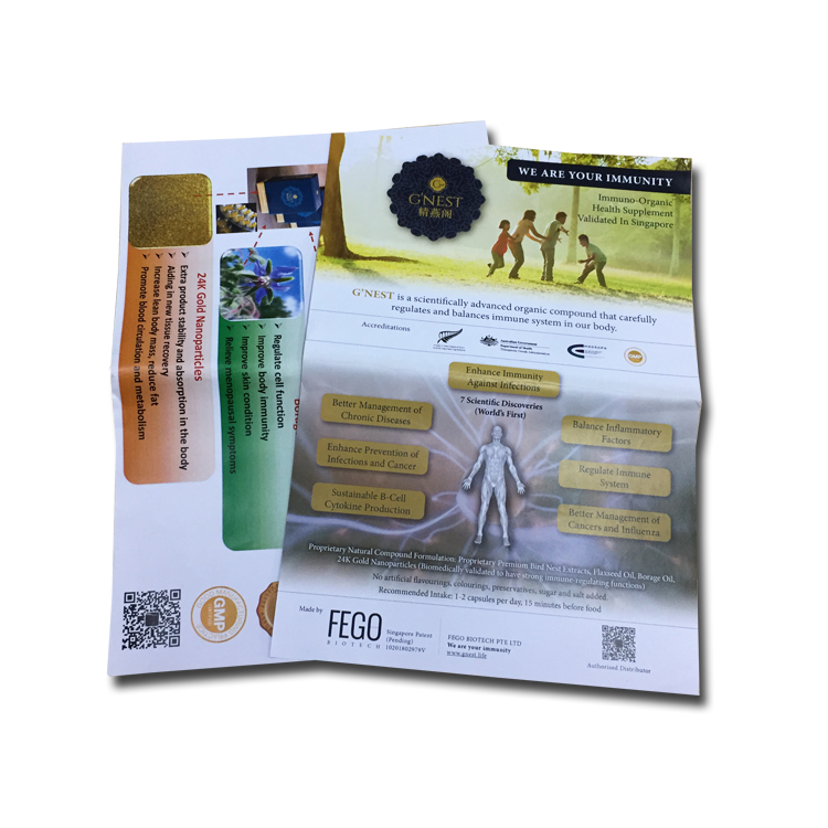 Single sheet paper advertising flyers/leaflet printing